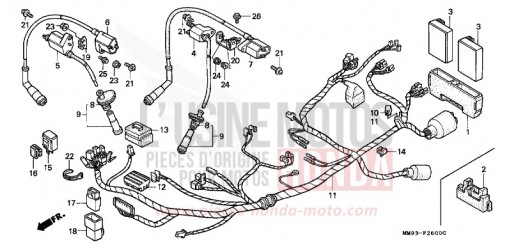 KABELBAUM/ ZUENDSPULE XL600VK de 1989